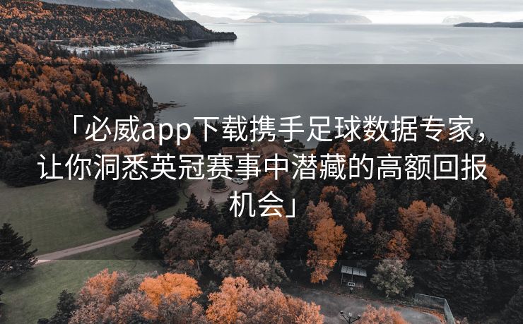 「必威app下载携手足球数据专家，让你洞悉英冠赛事中潜藏的高额回报机会」